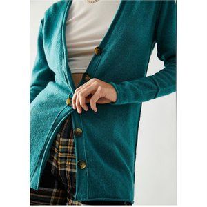 Free People Wear It Well Cashmere Cardigan (M) in Lagoon